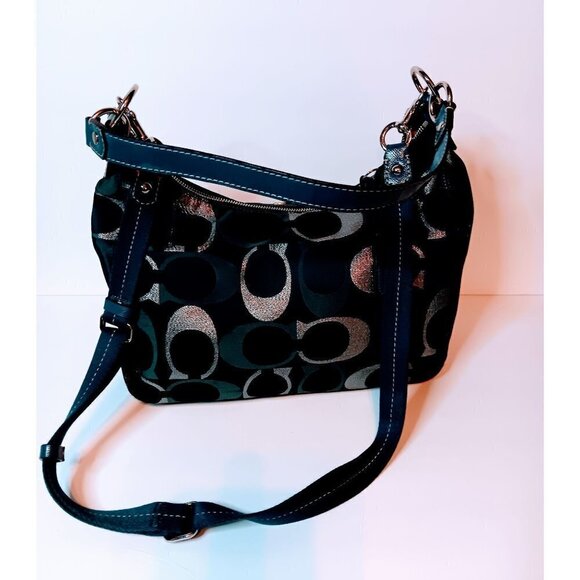 Coach Signature Logo Hobo Shoulder Bag - Picture 11 of 16